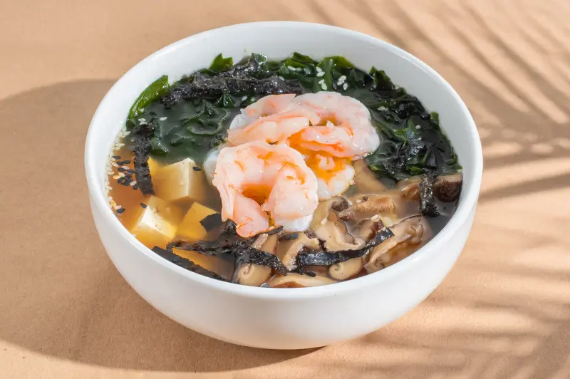 Miso with Shrimp