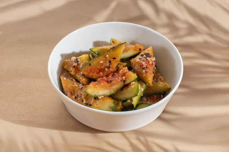 Spicy Smashed Cucumbers